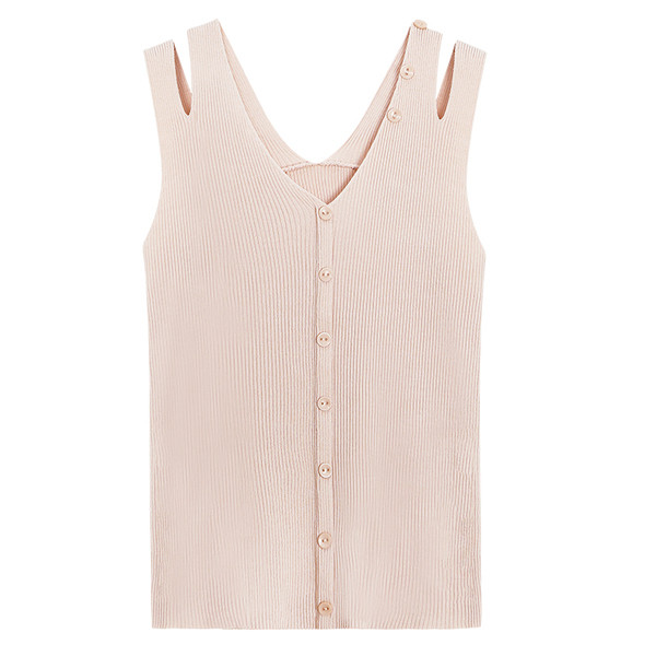 Maieu elegant de damă, cu decolteu în V și nasturi în mai multe culori