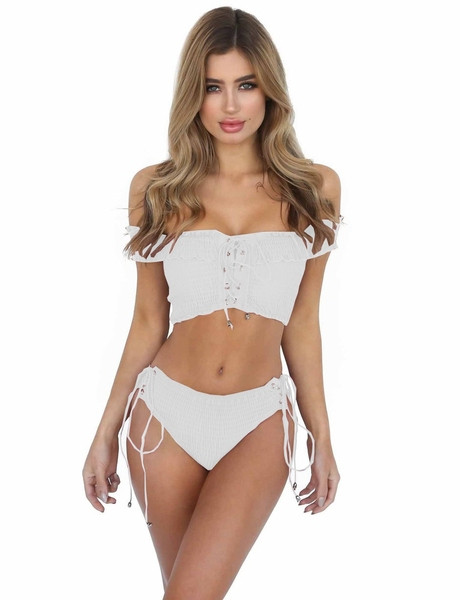 Modern fürdőruha nyakkendővel több színben