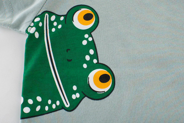 Tricou zilnic pentru copii cu aplicație pentru băieți