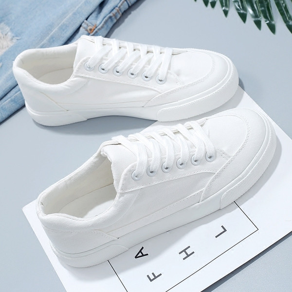 Adidași sport de damă alb-negru