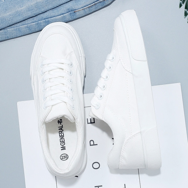 Adidași sport de damă alb-negru