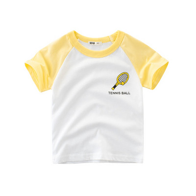 Модерна детска тениска в два цвята с апликация