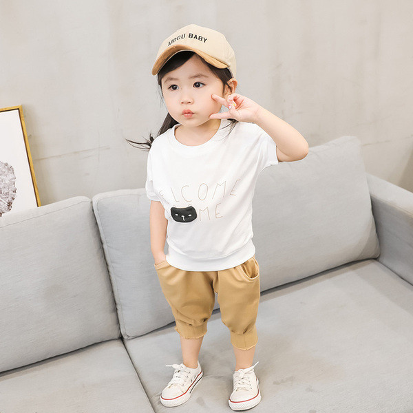 Set copii pentru fete in doua culori in doua parti