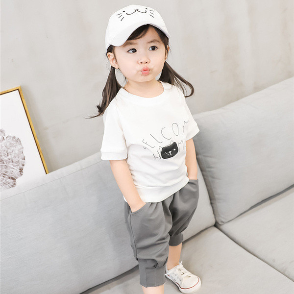 Set copii pentru fete in doua culori in doua parti