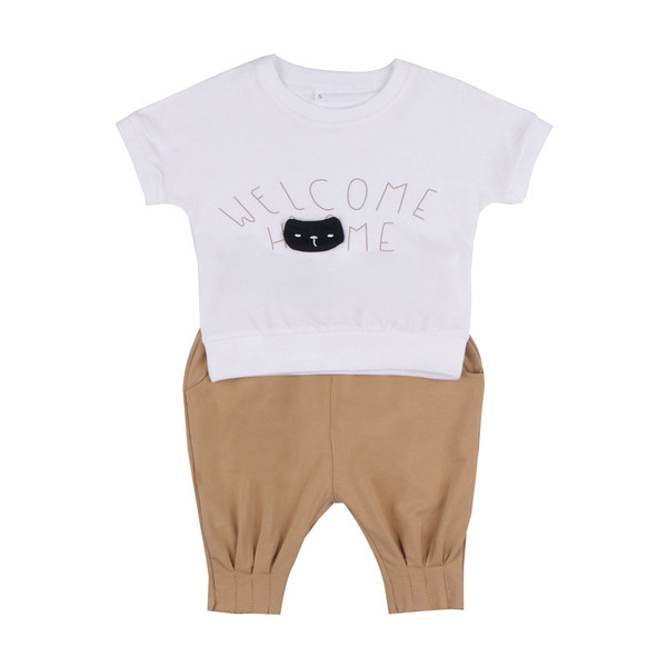 Set copii pentru fete in doua culori in doua parti