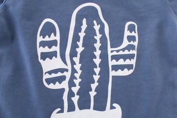Μοντέρνα παιδική μπλούζα για αγόρια με μπλε και λευκό χρώμα
