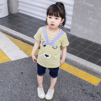 Set copii pentru fete cu aplicare - doua culori