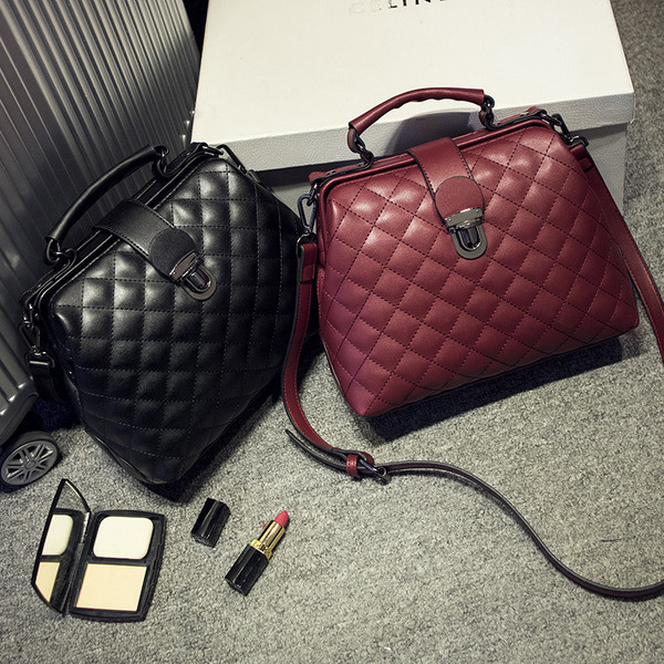 Geanta de dama eleganta cu maner scurt si lung in doua culori