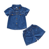 Kétrészes gyerek farmer szett lányoknak