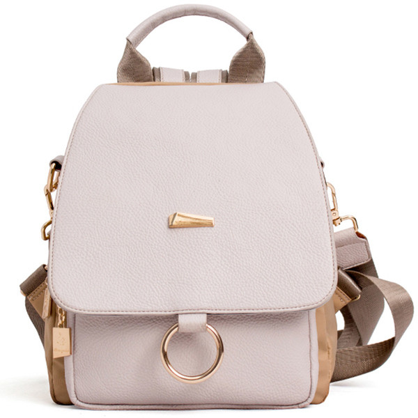 Rucsac elegant de dama cu element metalic in mai multe culori