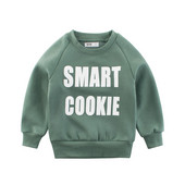 Bluză modernă pentru copii în două culori cu inscripție