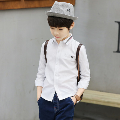 Stílusos gyerek ing fiúknak fehér színben