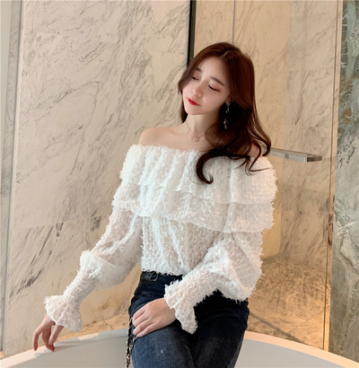 Cămașă casual de damă cu mâneci largi în două culori