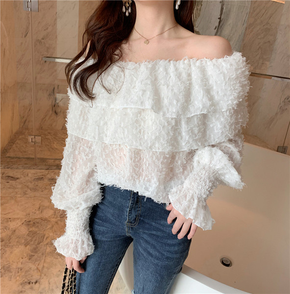 Cămașă casual de damă cu mâneci largi în două culori