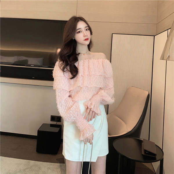 Cămașă casual de damă cu mâneci largi în două culori