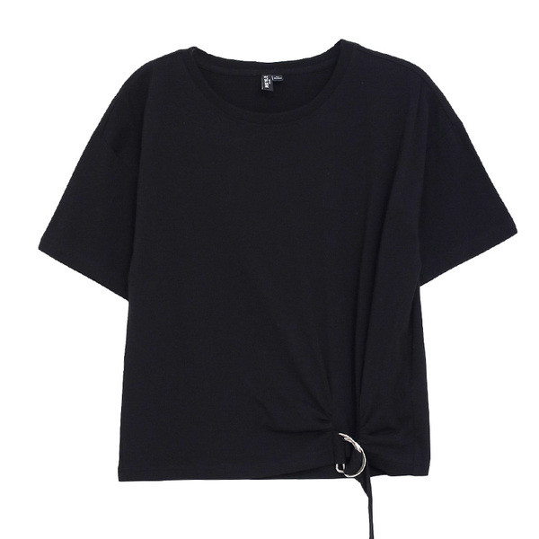 Tricou casual dama cu decolteu O in doua culori