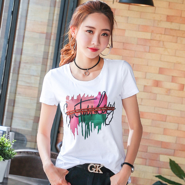 Alkalmi női póló fehér, fekete és rózsaszín színben