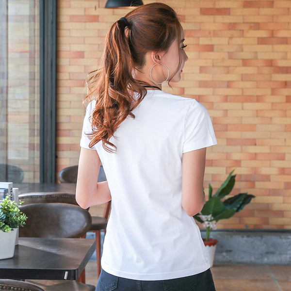 Alkalmi női póló fehér, fekete és rózsaszín színben