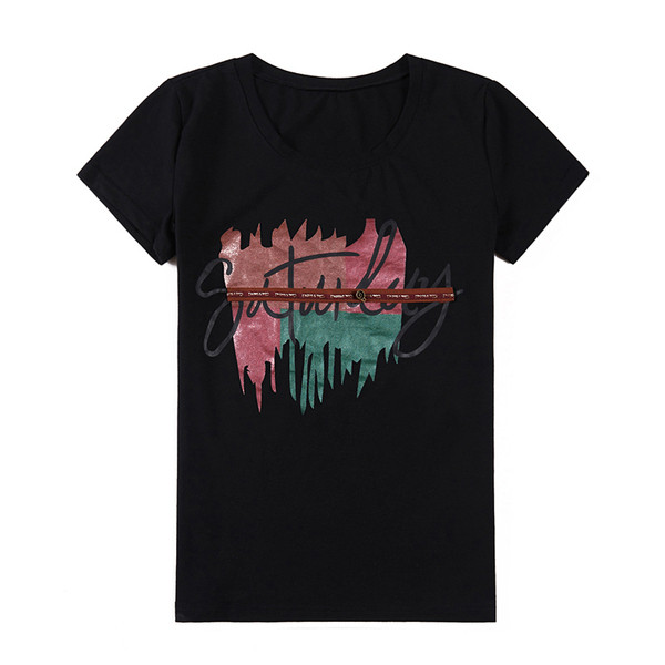 Alkalmi női póló fehér, fekete és rózsaszín színben