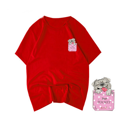 Alkalmi női póló rátéttel, különböző színekben