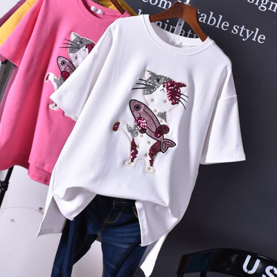 Modern női póló rátéttel több színben