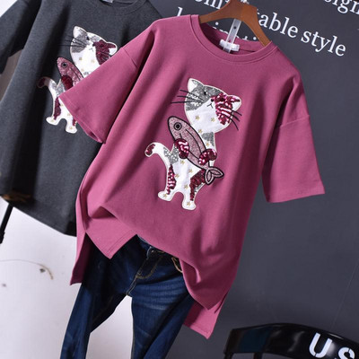 Modern női póló rátéttel több színben