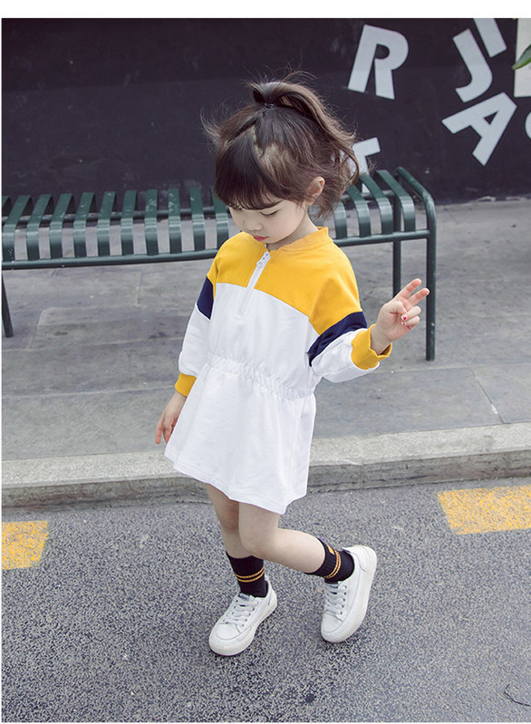 Alkalmi gyerekruha hosszú ujjal és cipzárral két színben