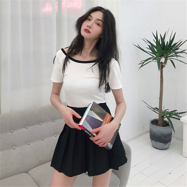 Két színben nyitott női alkalmi póló