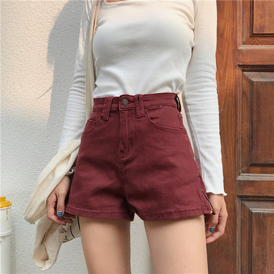 Modern női rövid farmer négy színben, magas derékkal