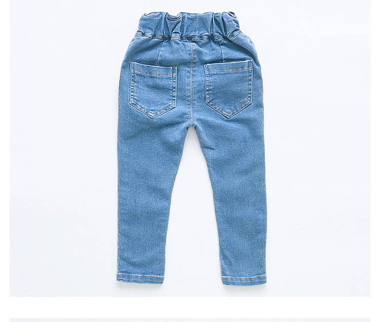 Blugi moderni pentru copii pentru fete cu buzunare si nasturi