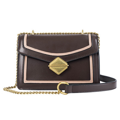 Öko bőrből készült elegáns női táska három színben, fém elemekkel