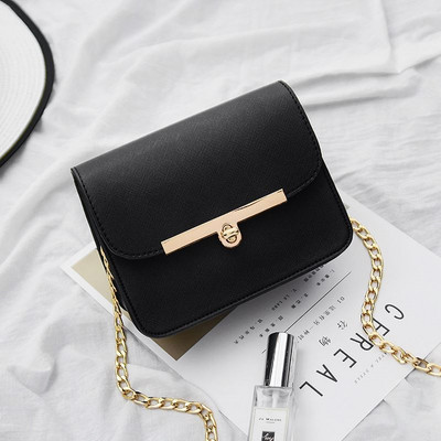 Geanta de dama moderna din piele ecologica cu lant metalic in mai multe culori