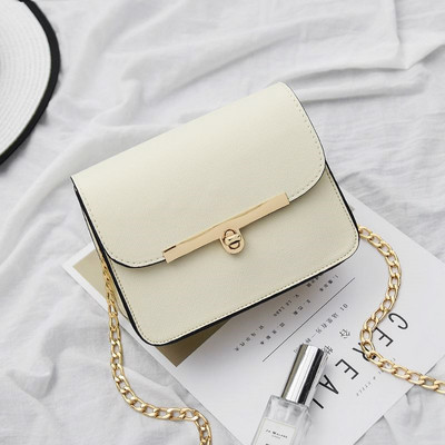 Geanta de dama moderna din piele ecologica cu lant metalic in mai multe culori