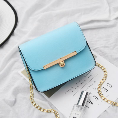 Geanta de dama moderna din piele ecologica cu lant metalic in mai multe culori