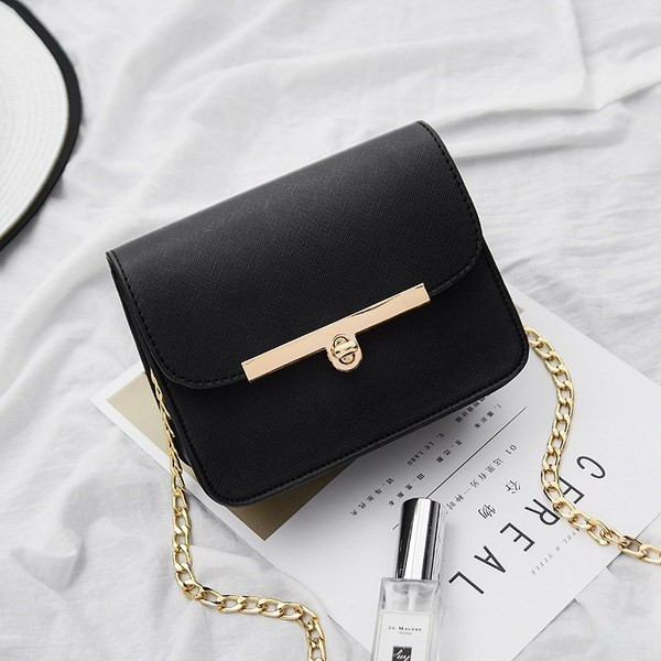 Geanta de dama moderna din piele ecologica cu lant metalic in mai multe culori