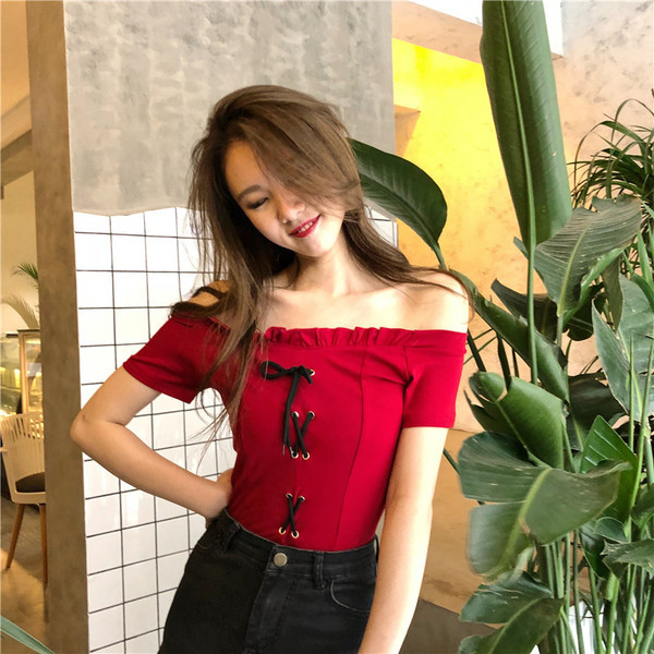 Bluza casual dama cu maneci scurte in doua culori cu cravate