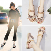 Alkalmi női szandál szalaggal, három színben