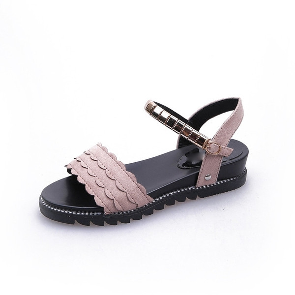 Női modern szandál két színben - fekete és bézs