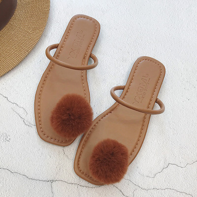 Női modern papucs három színben pehelytal