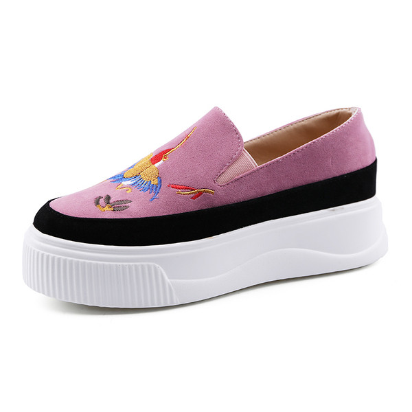 Mocasini moderni de dama in doua culori cu aplicatie