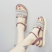 Sandale de damă topice în două culori