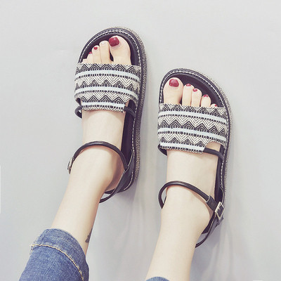 Sandale de damă topice în două culori