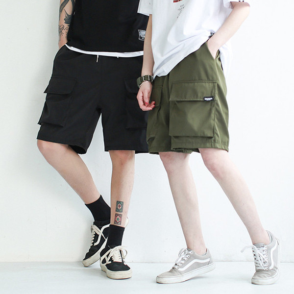 Alkalmi férfi rövidnadrág oldalzsebekkel