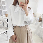 Modern női ing három színben, szalaggal