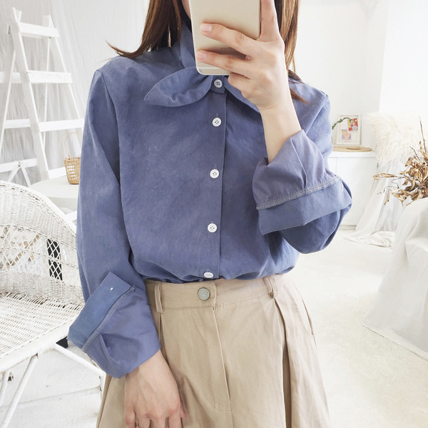 Modern női ing három színben, szalaggal