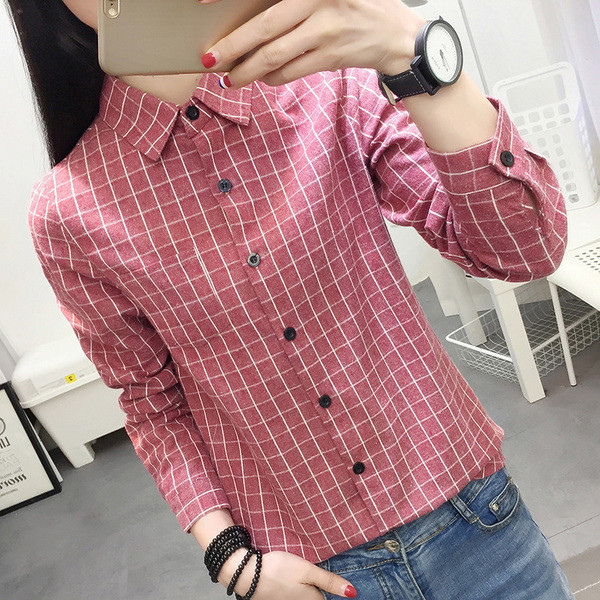 Női kockás ing négy színben