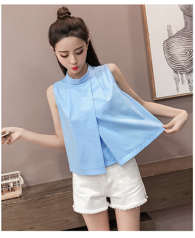 Maieu elegant de damă în două culori - albastru și alb