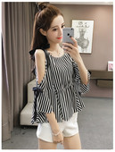 Modern női ing egyszínű ujjhatásokkal