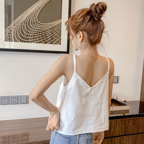 Női topik felső több színben V-nyakkal