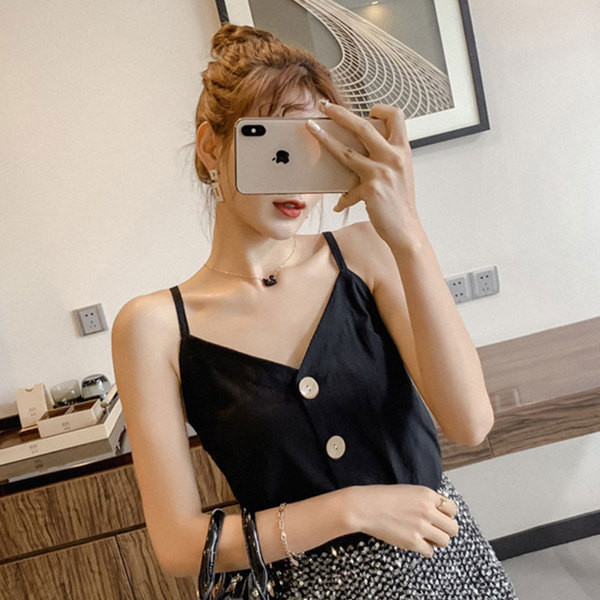 Női topik felső több színben V-nyakkal